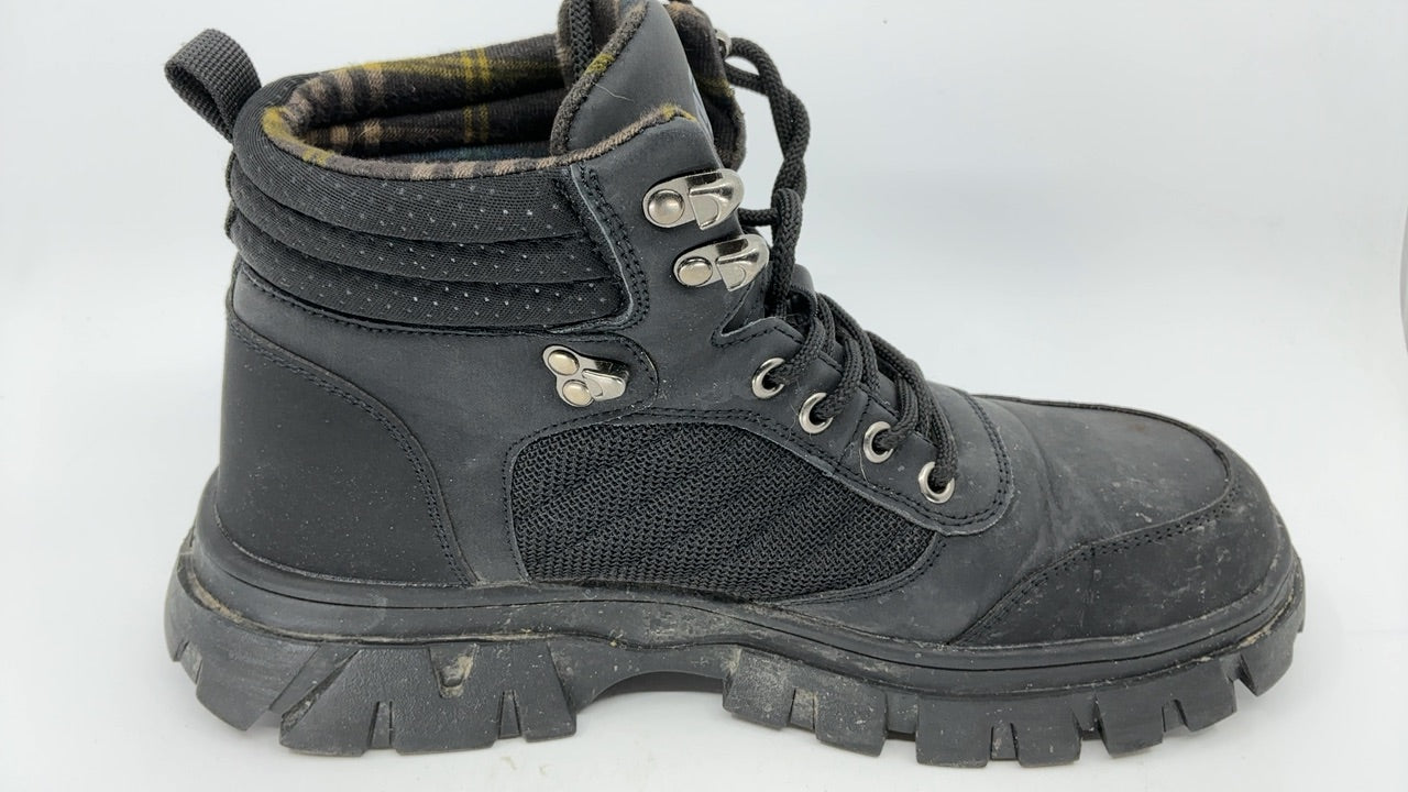 Waterproof Steel Toe Boots For Men-6 Inch Comfortable Mens Safety Work Boots Indestructible Steel Toe Shoes Lightweight Non Slip Puncture Resistant Industrial Construction Boot,Black,Size 9.5 men - Image 3