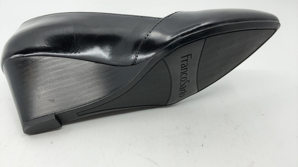 Franco Sarto Womens Frankie Pump Black Leather 6 W - Image 4