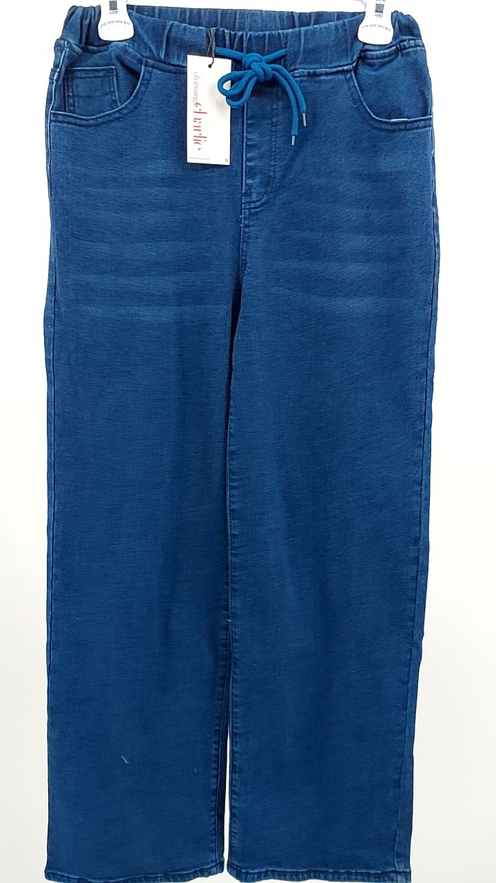 Drawstring Straight Leg Jeans