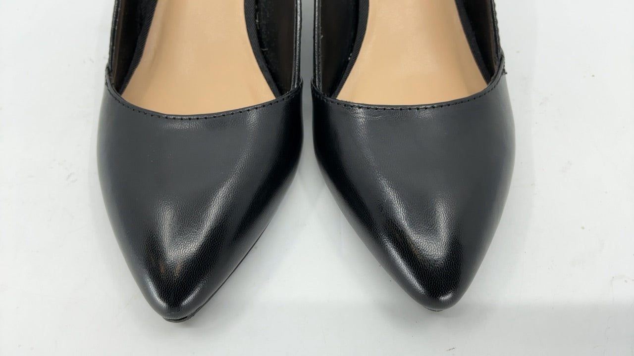 Franco Sarto Womens Frankie Pump Black Leather 6 W - Image 5