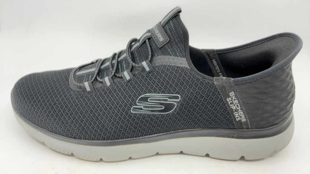 Skechers Men's Summits High Range Hands Free Slip-in Sneaker, Black/Charcoal, 12 - Image 2