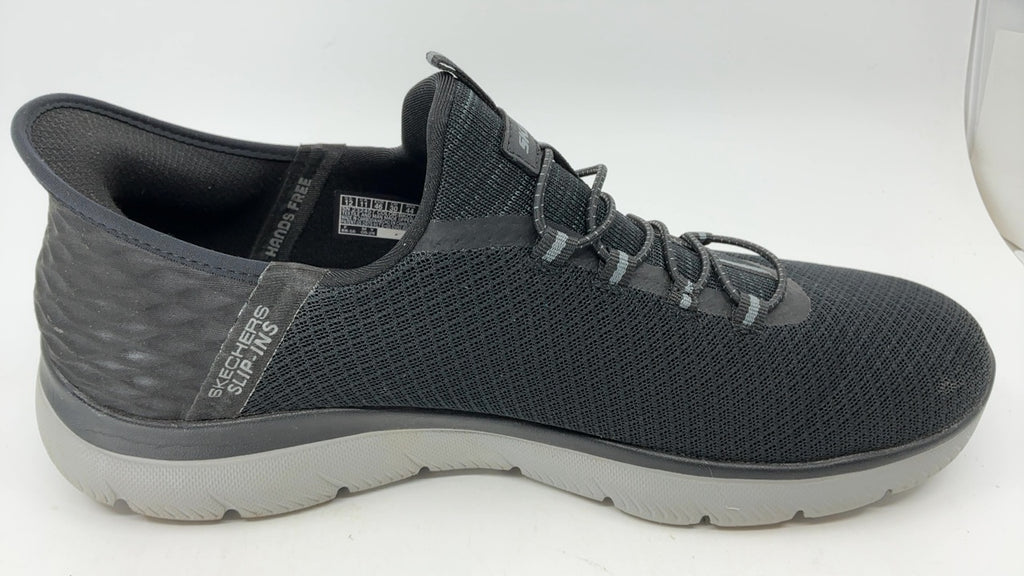 Skechers Men's Summits High Range Hands Free Slip-in Sneaker, Black/Charcoal, 12 - Image 3