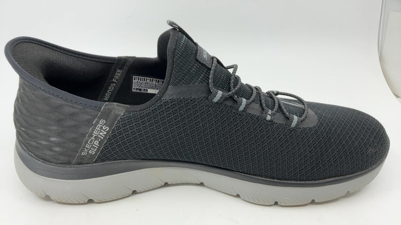 Skechers Men's Summits High Range Hands Free Slip-in Sneaker, Black/Charcoal, 12 - Image 3
