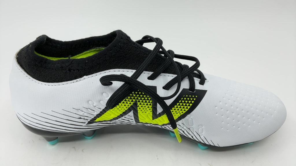 New Balance Unisex Tekela Magique Fg V4+ Soccer Shoe, White/Hi-Lite/Black, 5.5 US Men - Image 3