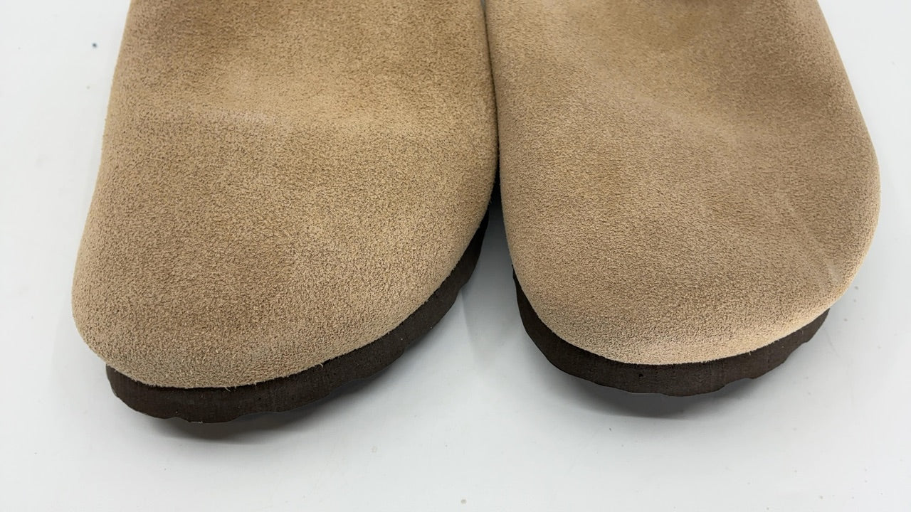 ODOLY Vintage Comfort Clogs Taupe W/ Arch Support & Cork Footbed US Size 8.5-9
