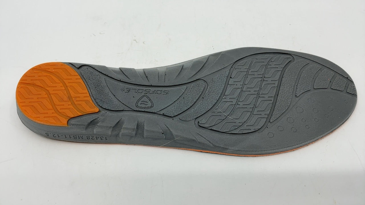 Sof Sole mens High Arch Performance Full-length Insole, Grey, 11-12.5 US