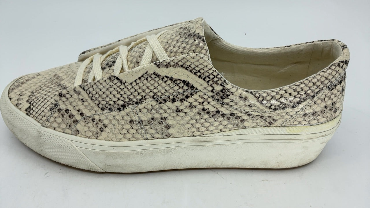 Keds Remi Slip on, Sneaker Womens, Cream Snakeskin Leather, 10 Medium - Image 2