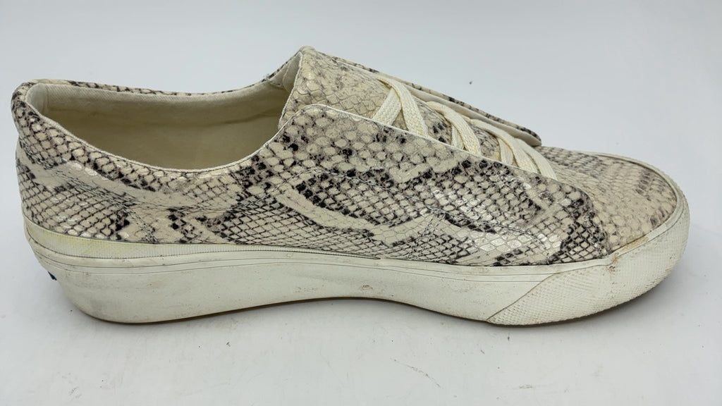 Keds Remi Slip on, Sneaker Womens, Cream Snakeskin Leather, 10 Medium - Image 3
