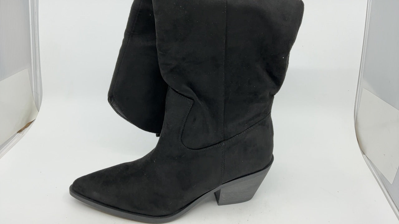Reitoye Women's Western Boot Cowgirl Chunky Heel Knee High Classic Cowboy Boots Size 8 - Image 2