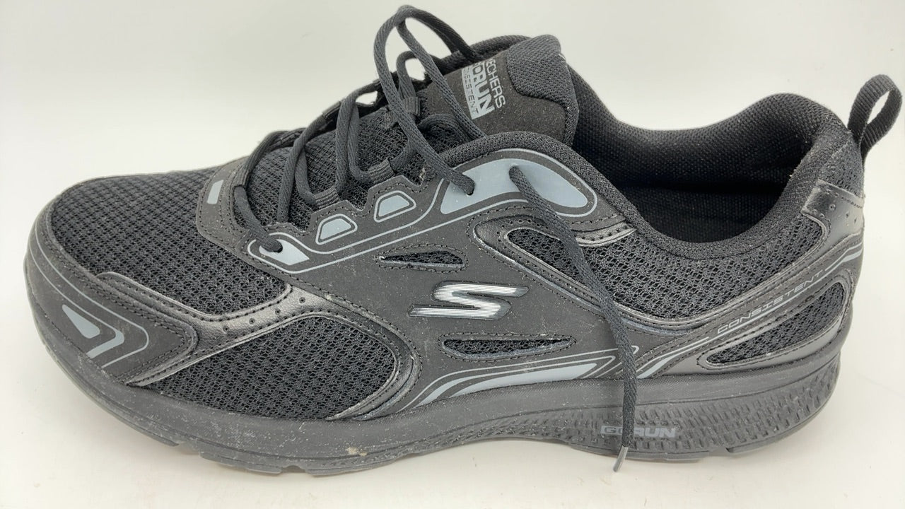 Skechers Men's Go Run Consistent Sneaker, Black/Charcoal, 11.5 X-Wide - Image 2