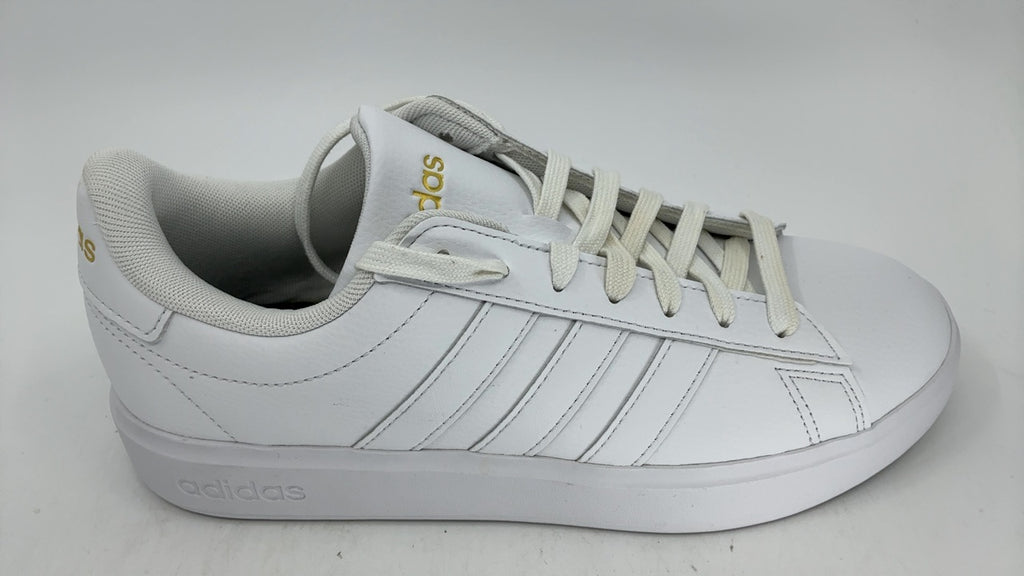 adidas Grand Court 2.0 White/White/Gold Metallic 7.5 B (M) - Image 3