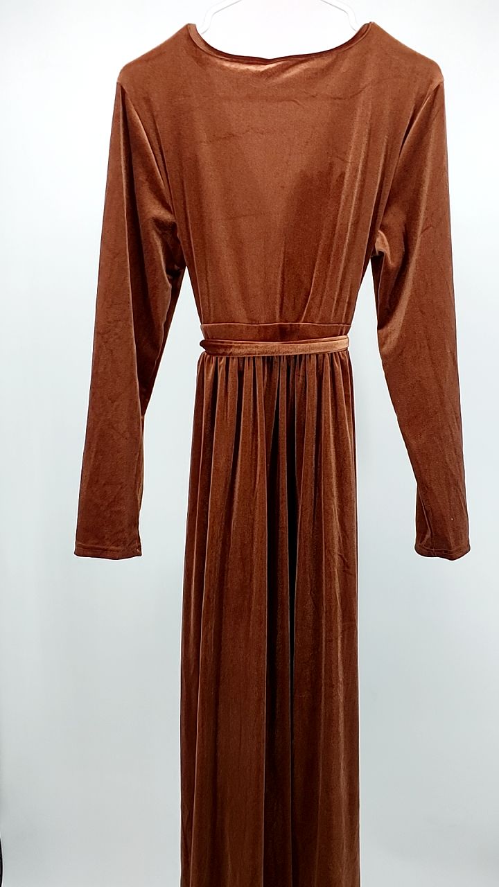 Velvet Long Sleeve Maxi Dress