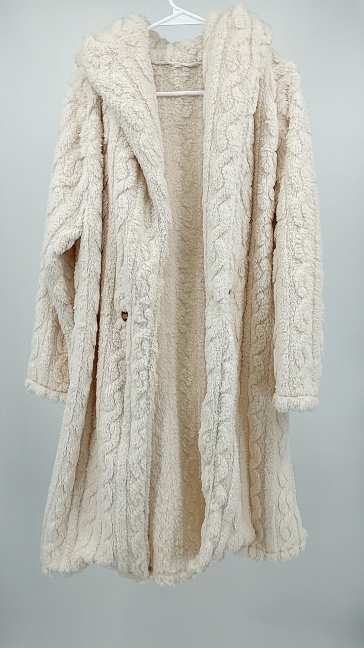 Cozy Hooded Button Up Longline Outerwear
