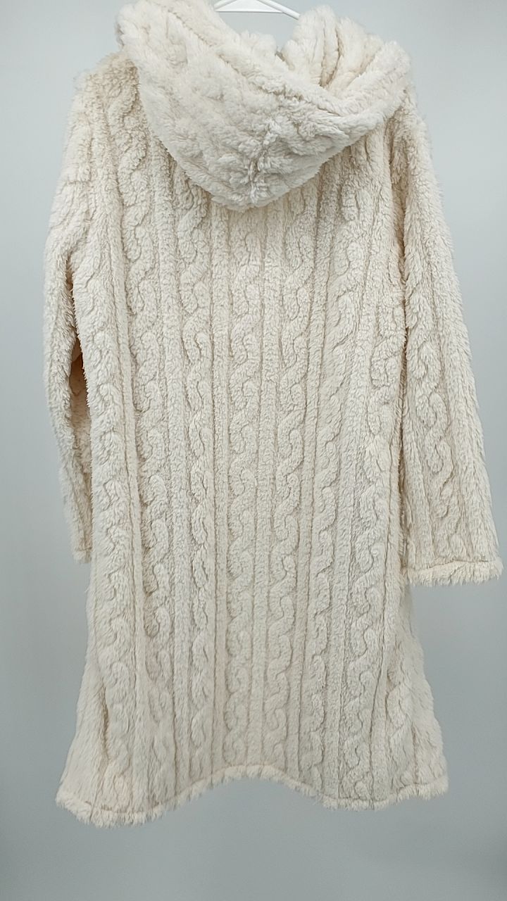 Cozy Hooded Button Up Longline Outerwear