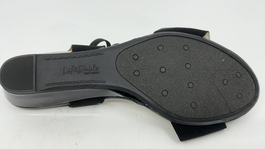 LifeStride Womens Yolo Sandal Black 10 W - Image 4