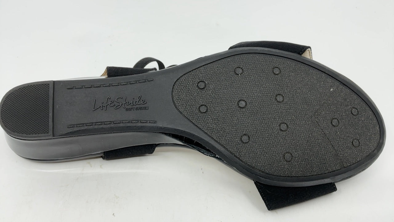 LifeStride Womens Yolo Sandal Black 10 W - Image 4