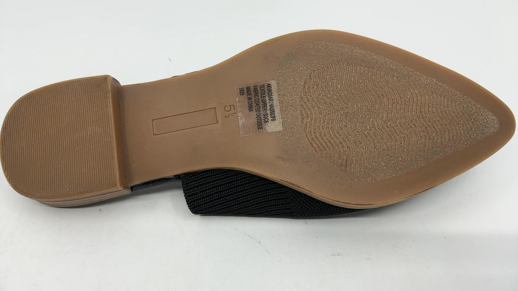 Anne Klein Women's Mule Slipper Vassar, Black Knit, 5.5 - Image 4