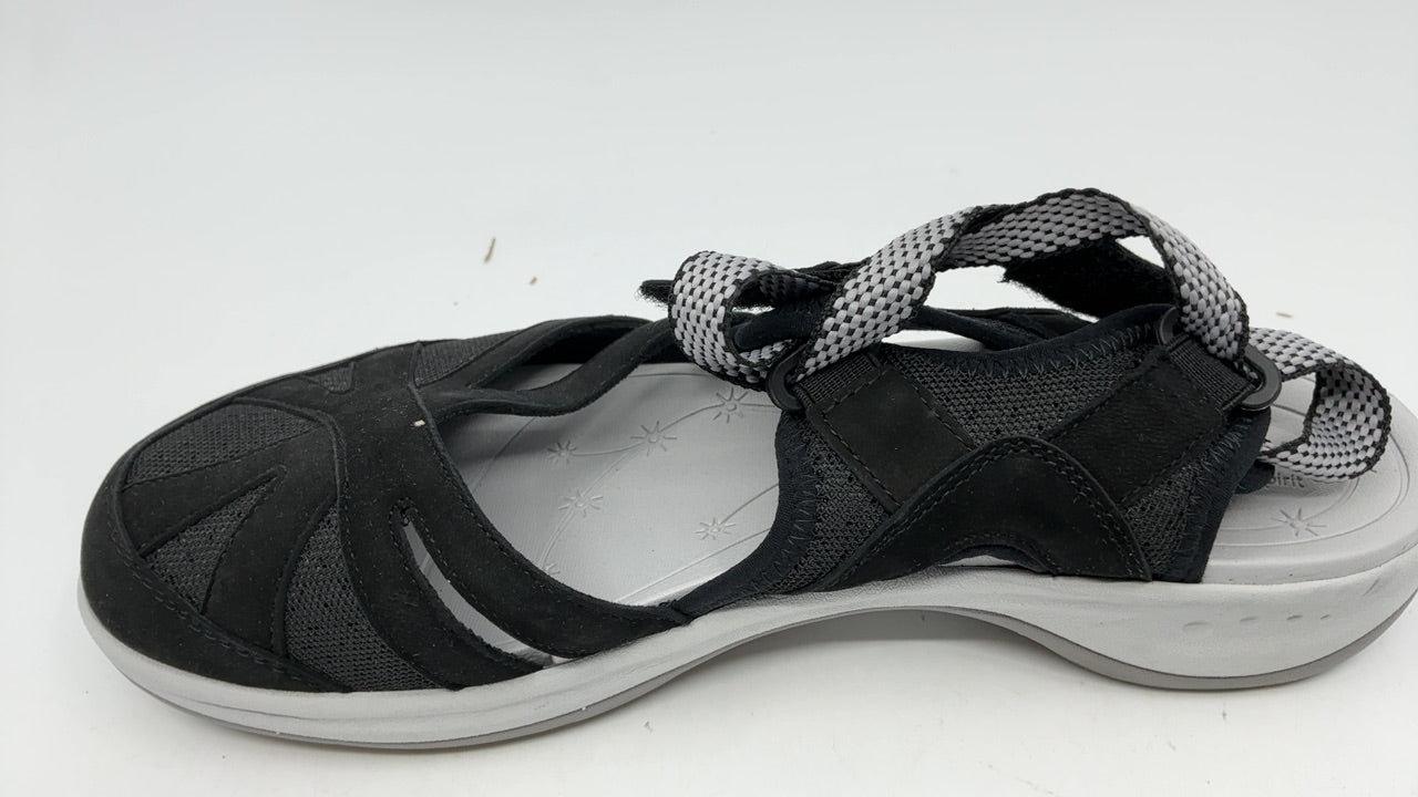 Easy Spirit Esplash Women's Sandal, 10 B(M) US, Black-White - Image 2