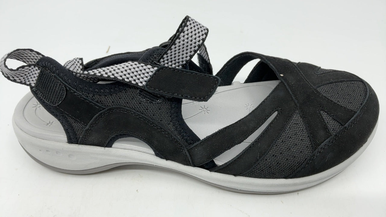 Easy Spirit Esplash Women's Sandal, 10 B(M) US, Black-White - Image 3