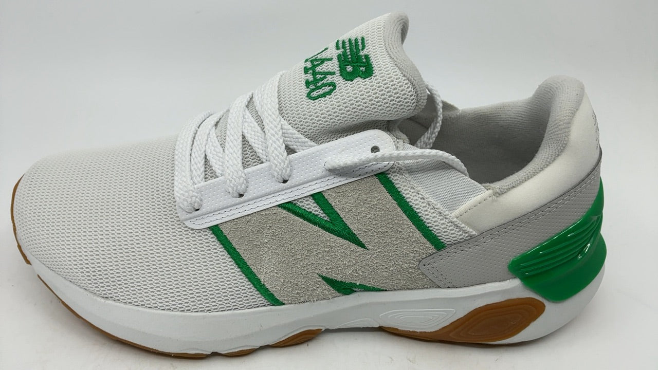 New Balance Men's Fresh Foam X 1440 V1 Running Shoe, White/Kelly Green/Gum 020, 8.5 W - Image 2