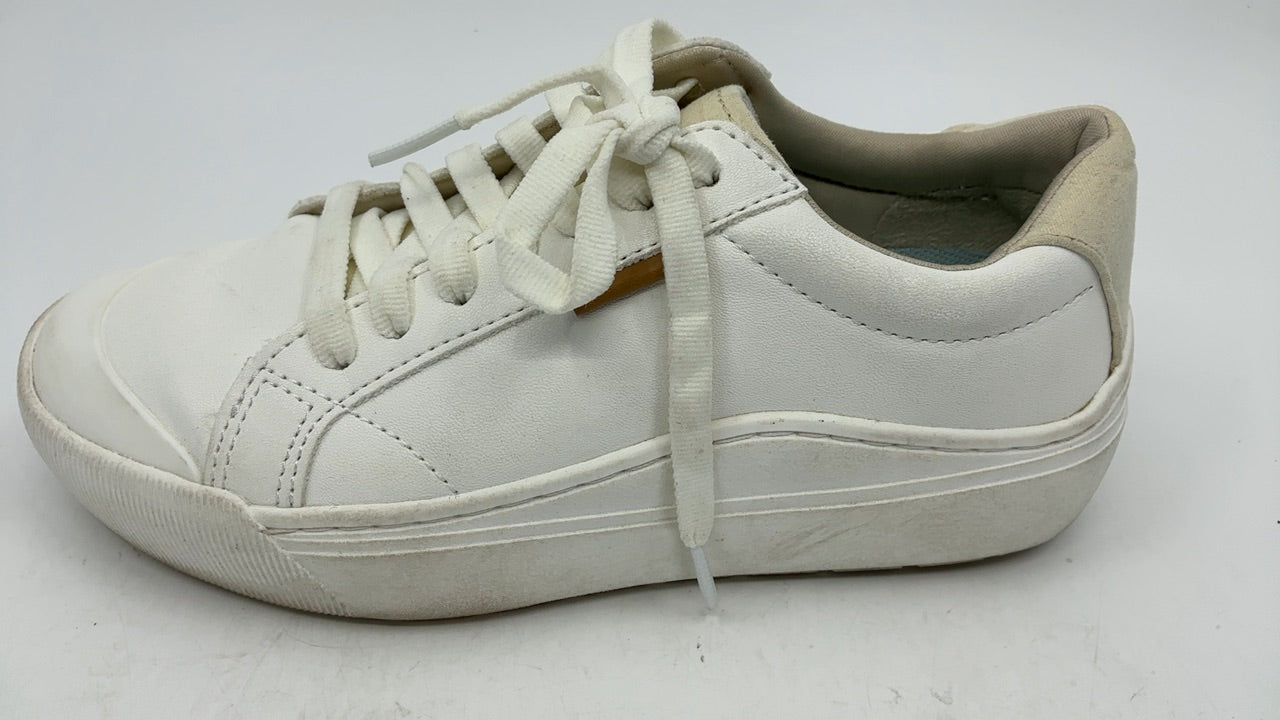 Dr. Scholl's Womens Time Off Sneaker White Smooth 5 M - Image 2