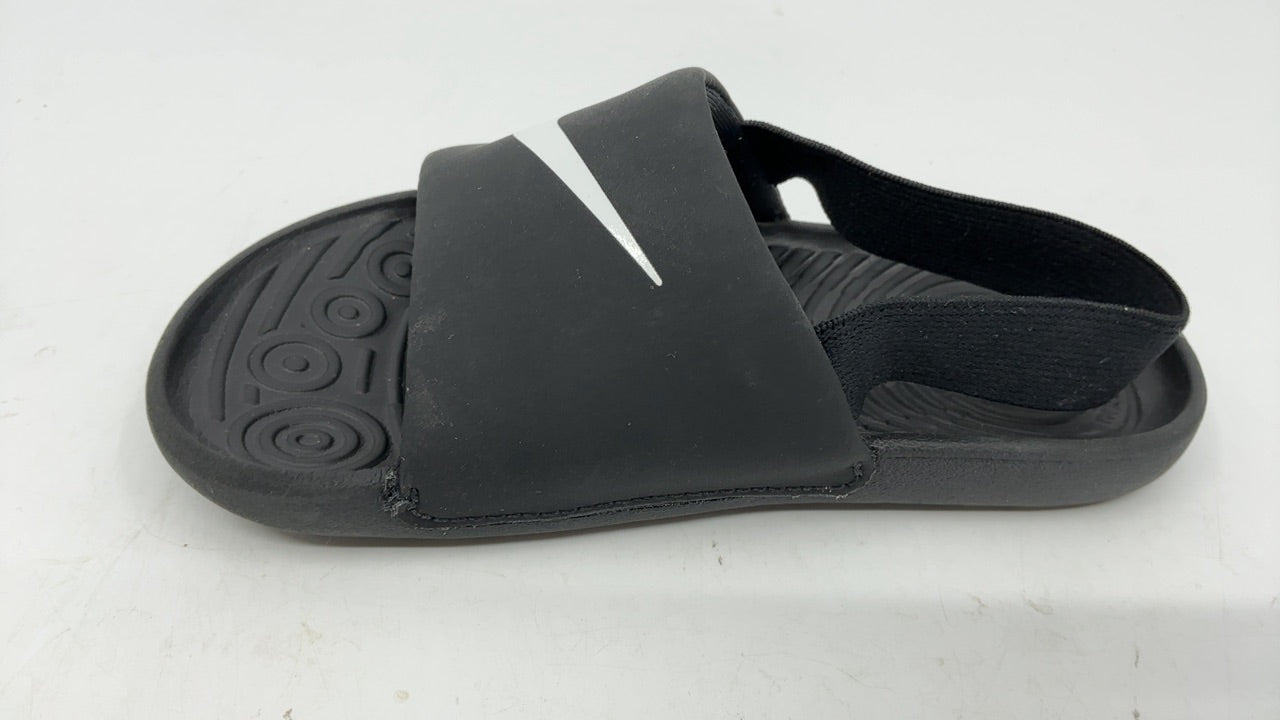 Nike Baby/Toddler Kawa Slides, Black/White-White-White, 10C - Image 2