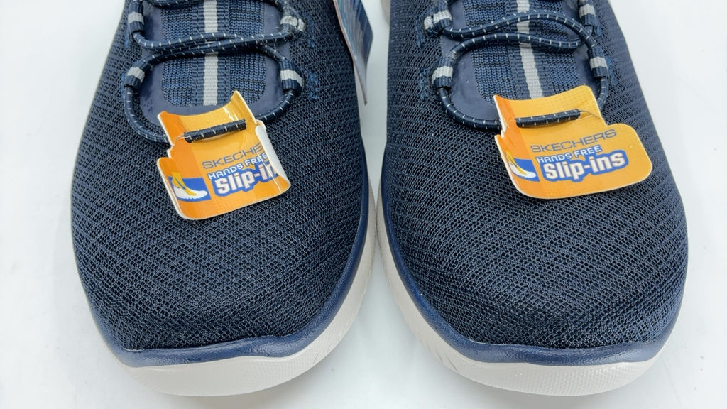 Skechers Men's Summits High Range Hands Free Slip-in Sneaker, Navy, 9 Wide - Image 5