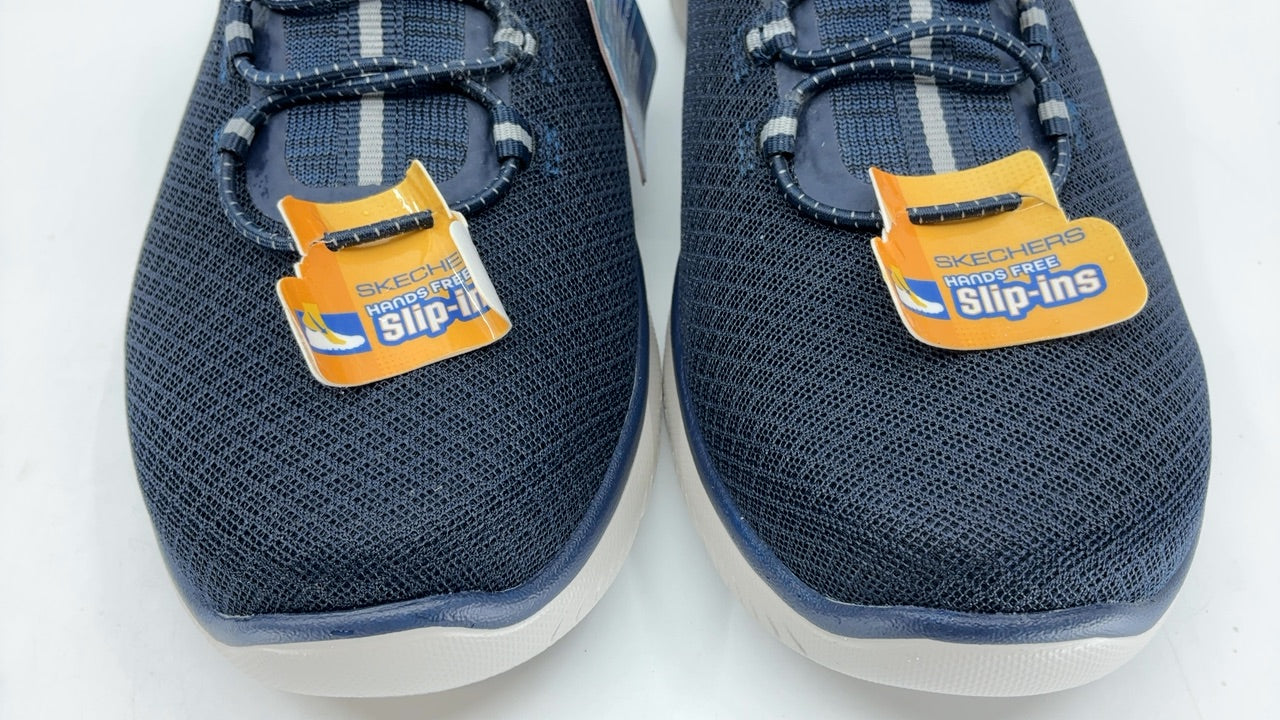 Skechers Men's Summits High Range Hands Free Slip-in Sneaker, Navy, 9 Wide - Image 5