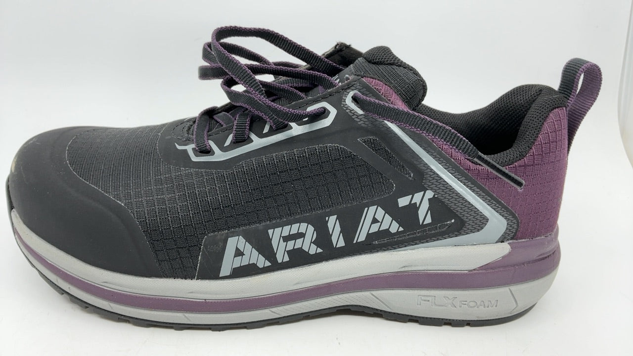ARIAT Womens Outpace™ Composite Toe Safety Shoe Black/Shadow Purple 8 Wide - Image 2