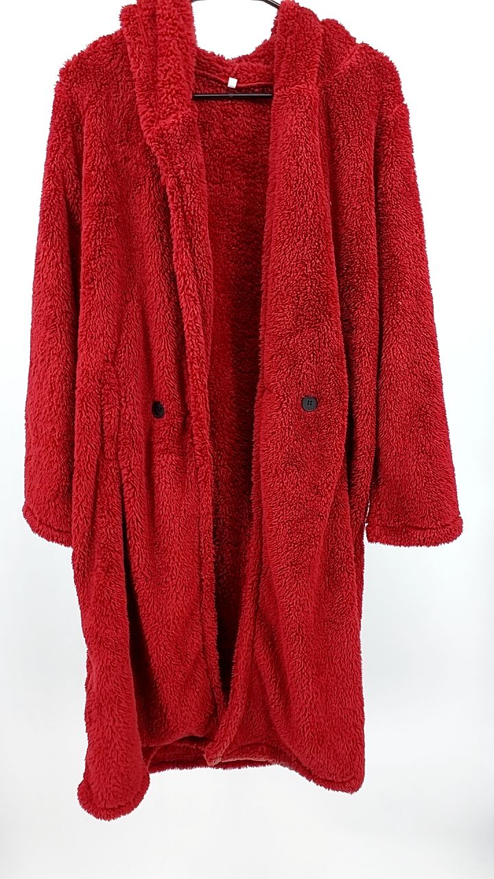Teddy Bear Hooded Longline Outerwear