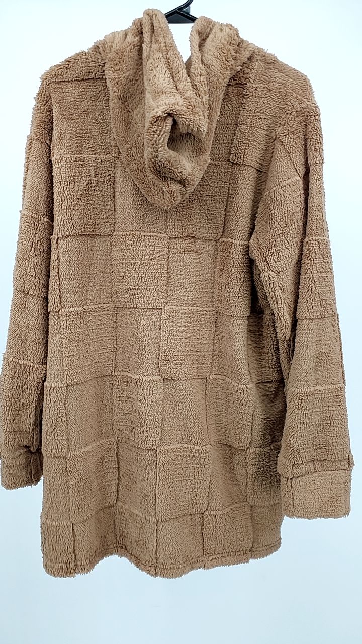 Fleece Zip Up Hooded Outerwear