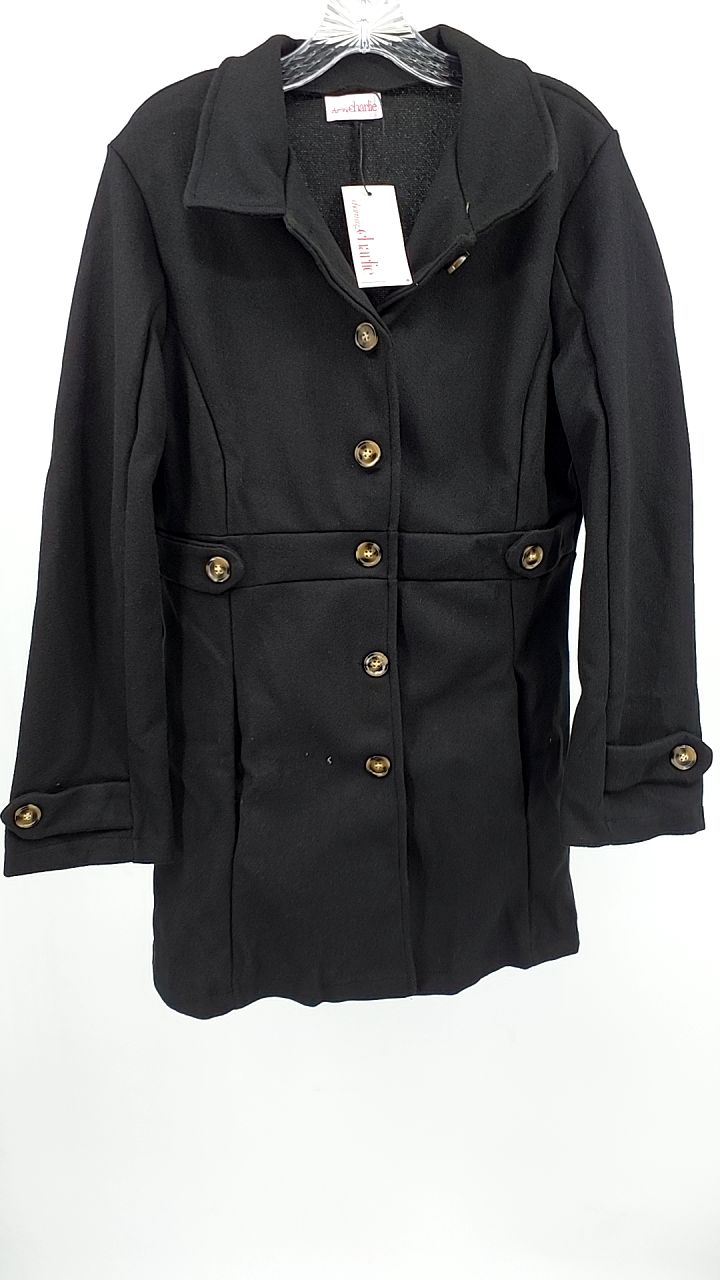 Button Up Long Sleeve Coat