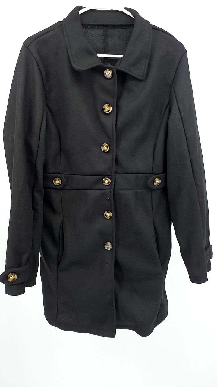 Button Up Long Sleeve Coat