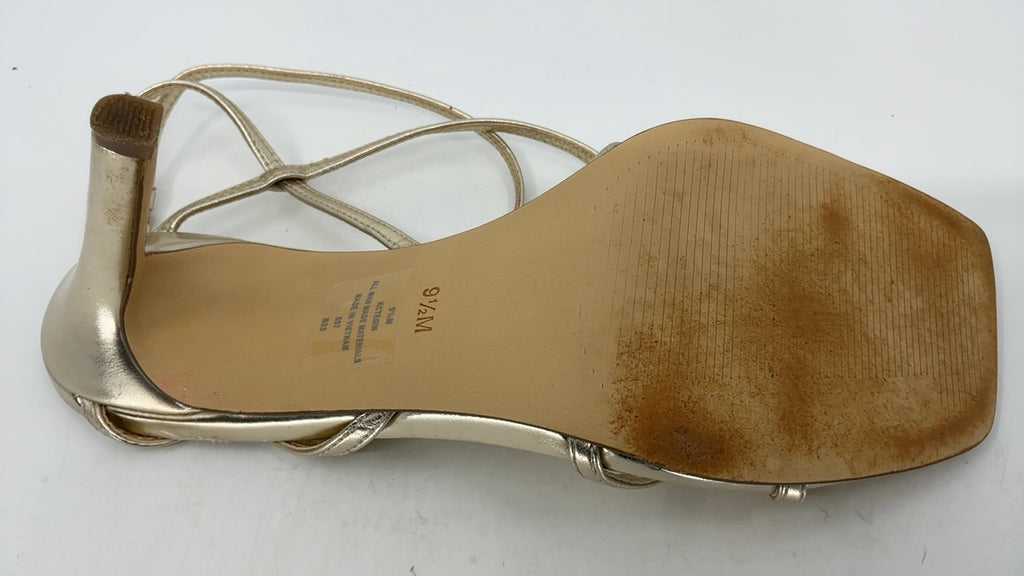 Calvin Klein Women's Tegin Heeled Sandal, Gold, 9.5 - Image 4