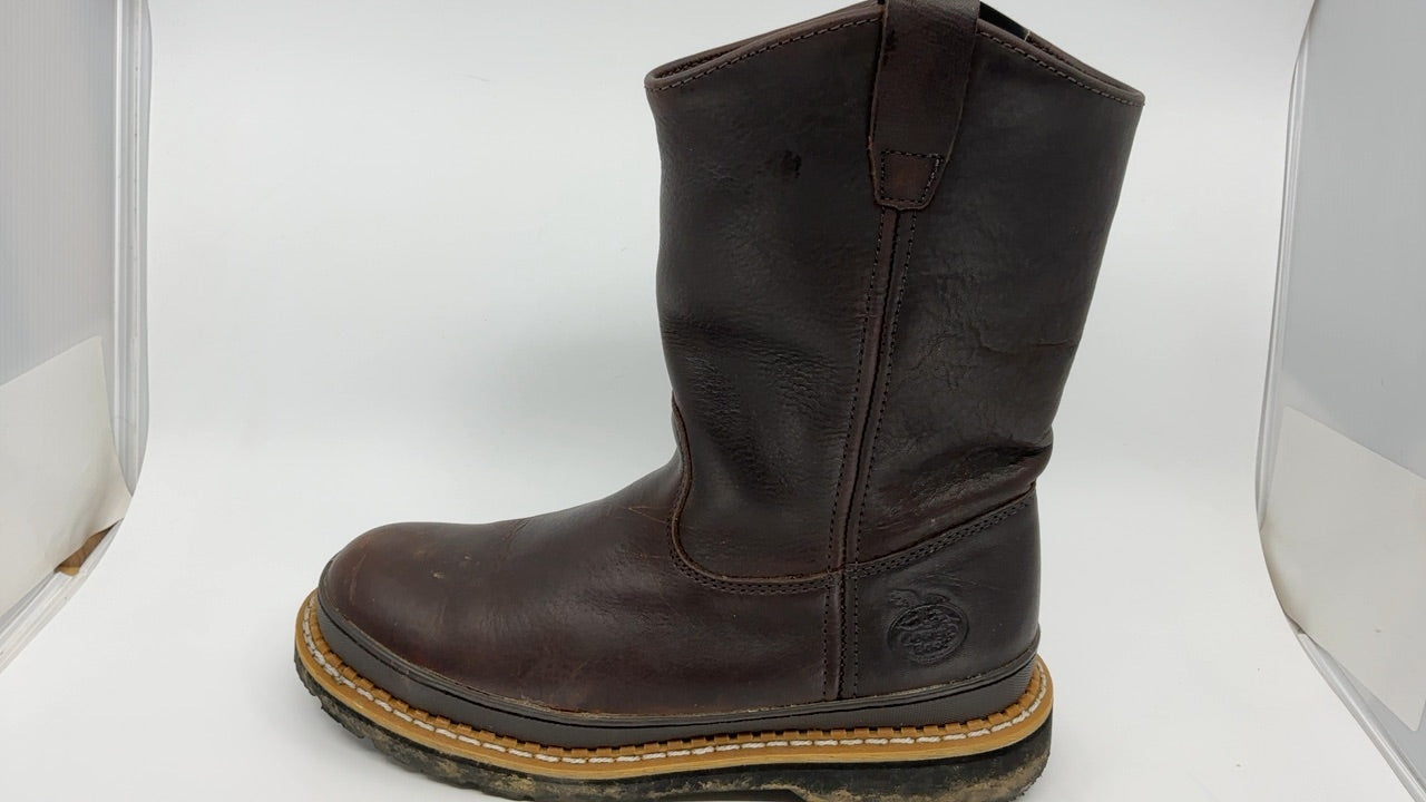 Georgia Giant Steel Toe Pull-On Work Boots, Soggy Brown, Size 9.5(M) - Image 2