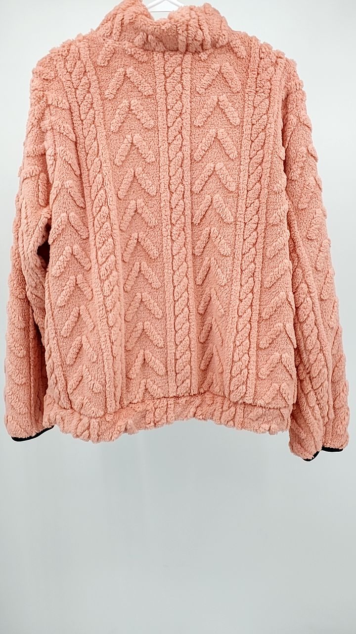 Full Size Sherpa Half Zip Sweatshirt Plus Size